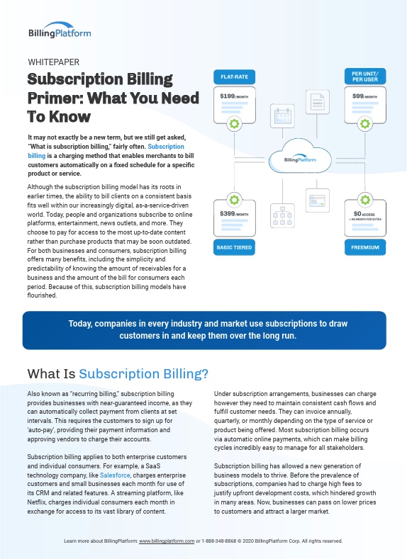 Screenshot of billing whitepaper